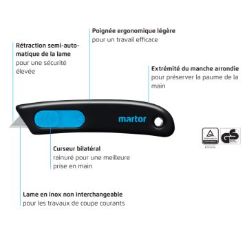 Cutter de sécurité SMARTCUT by Martor 